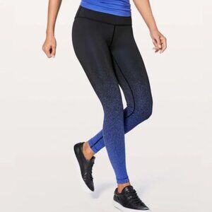 Lululemon Black Wunder Under High Rise Leggings 28”